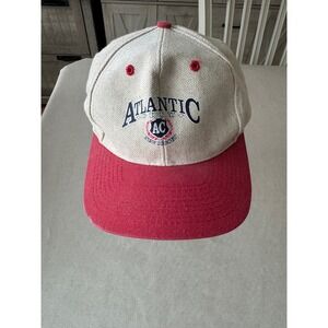 Atlantic City‎ AC Vintage Baseball Cap Hat Tan Red Adjustable Snapback Y2K ATT